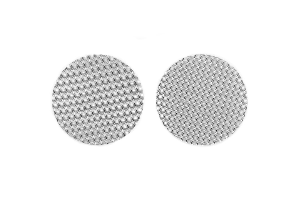 Set of 2 AIQ stainless steel filters, coarse-mesh (400 µm), diameter: 50 mm. For use with ADDIPURE PEO 60*50, PEO 120*50 and PEO 240*50 extractors.