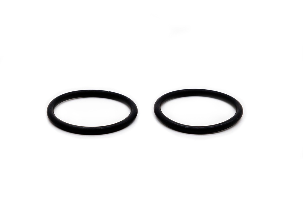 Set of 2 black sealing O-rings, diameter: 46 mm, dimethyl ether (DME) and n-butane resistant. For use with ADDIPURE PEO 60*50, PEO 120*50 and PEO 240*50 extractors.
