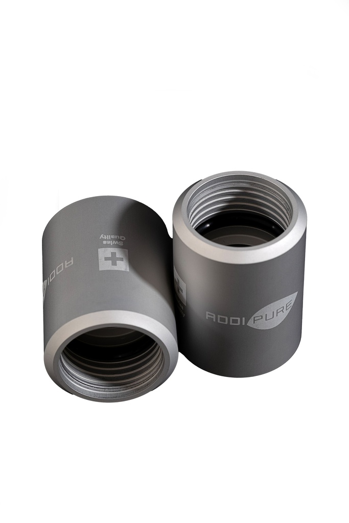 ADDIPURE Extender PEO 50. For use with the ADDIPURE extractors from the PEO 50 line. Made of food-grade aluminium with an anodised finish. 2-year ADDITEQ quality guarantee. Swiss quality since 2014.