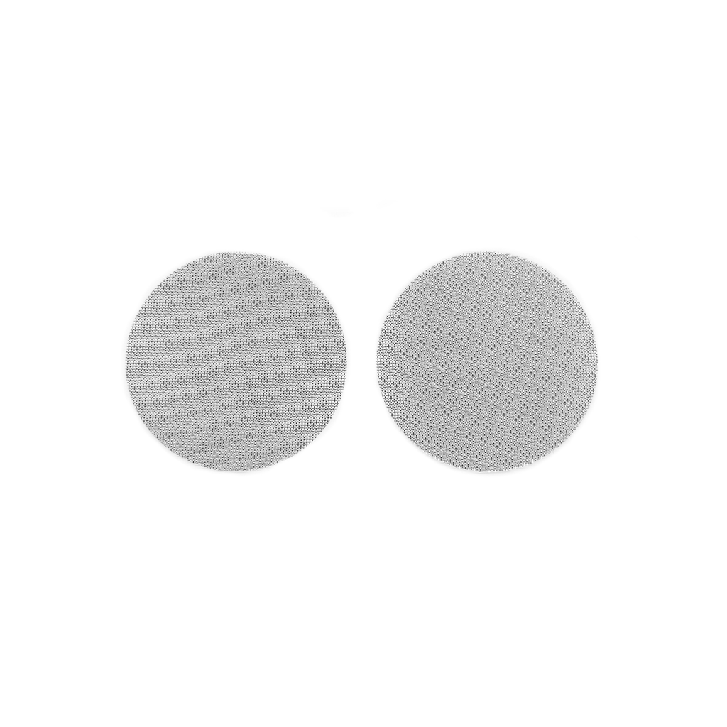 Set of 2 AIQ stainless steel filters, coarse-mesh (400 µm), diameter: 50 mm. For use with ADDIPURE PEO 60*50, PEO 120*50 and PEO 240*50 extractors.