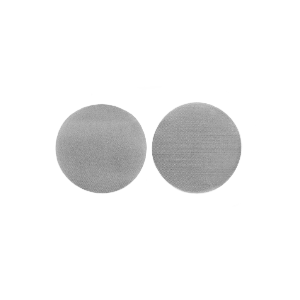 Set of 2 DXQ stainless steel filters, fine-mesh (50 µm), diameter: 50 mm. For use with ADDIPURE PEO 60*50, PEO 120*50 and PEO 240*50 extractors.